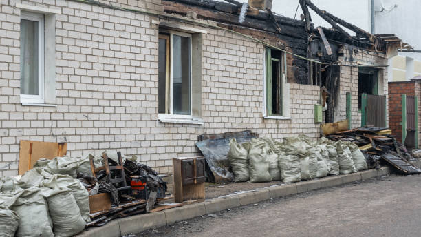 Professional Fire Damage Removal technician working in Westville, NJ